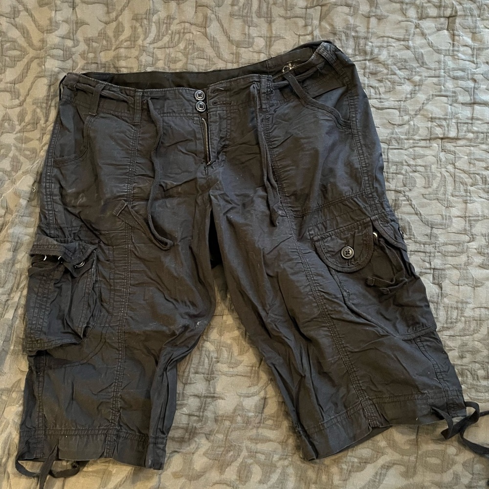 Calvin Klein Black Cargo Shorts